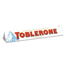 Toblerone White Chocolate with Honey and Almond Nougat 100g