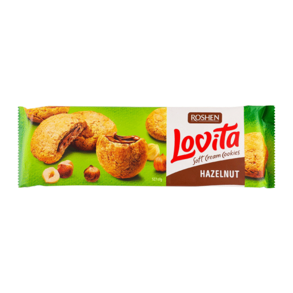 Lovita Soft Cream Cookies Hazelnut – 127g