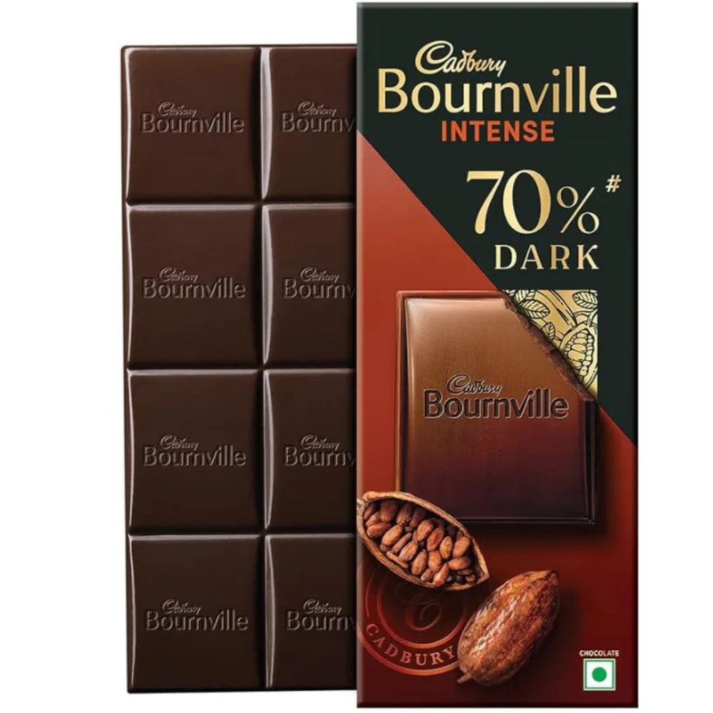 Cadbury Bournville Intense Dark Chocolate 70% Cocoa 75g 1 Cadbury Bournville Intense 70% Dark Chocolate 75g
