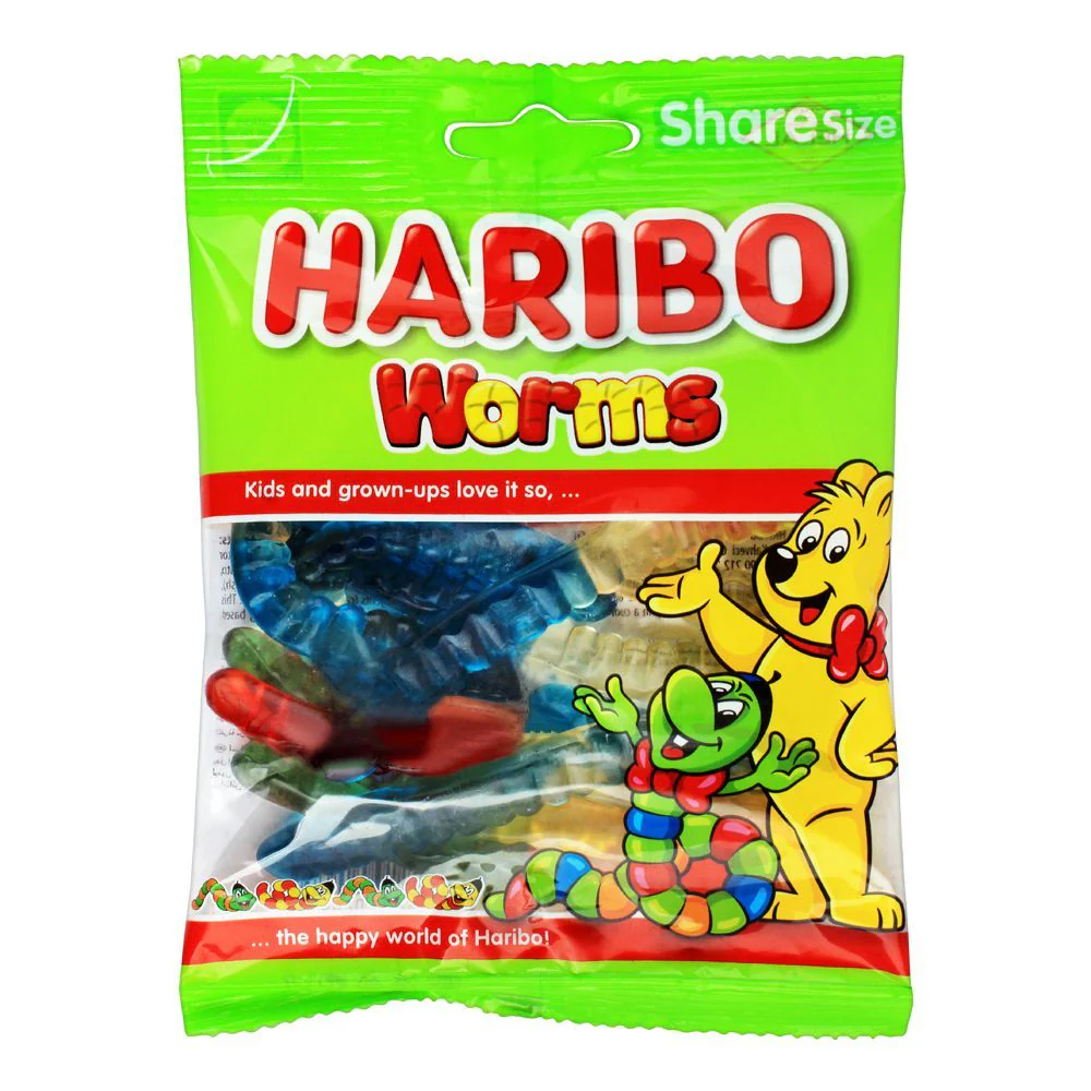 Haribo Worms 80g – Fruity & Chewy Gummy Candy 1 Haribo Worms 80g – Fruity & Chewy Gummy Candy in Sri Lanka