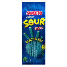Sweeto Extra Sour Sticks Blackberry Gummy Pack 80g – Tangy Blackberry Candy Sri Lanka
