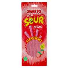 Sweeto Extra Sour Sticks Strawberry Gummy 80g in Sri Lanka Order Online