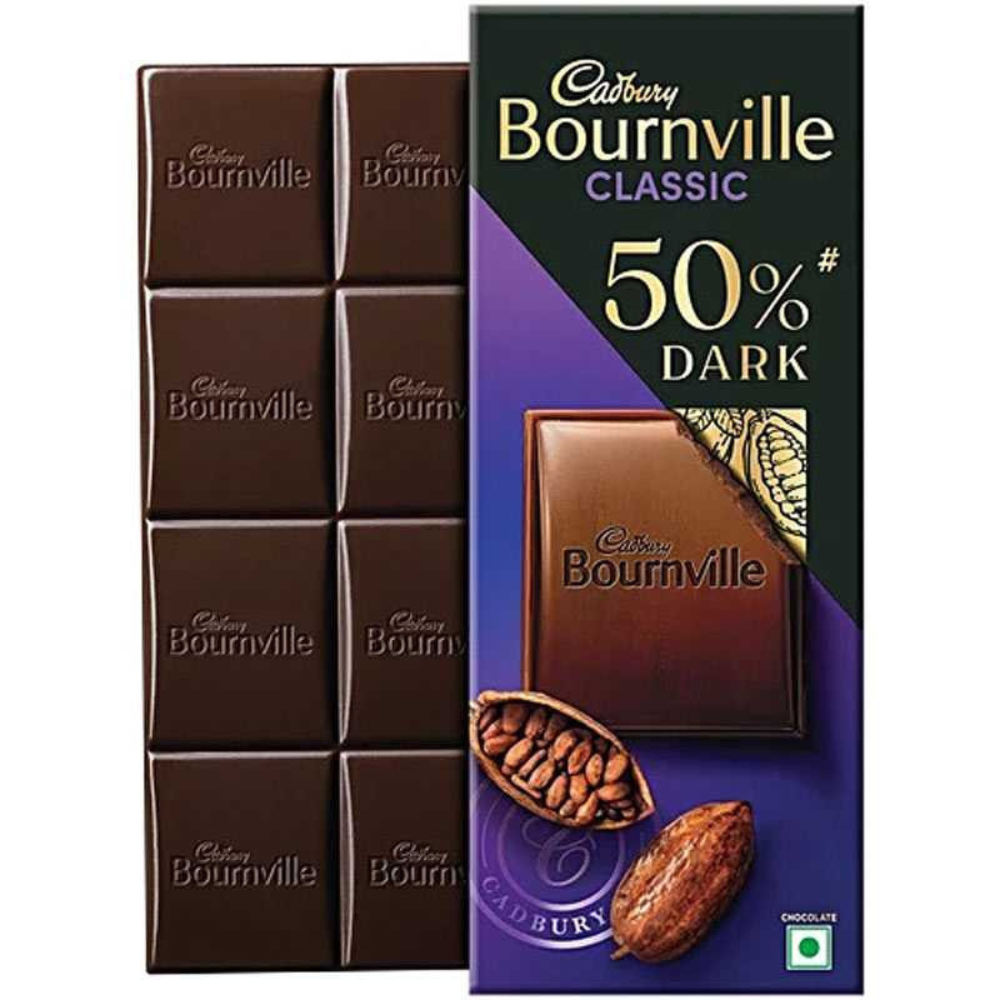 Cadbury Bournville Classic Dark Chocolate 75g 1 Cadbury Bournville Classic Dark Chocolate 75g