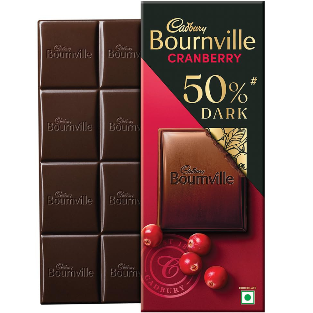 Cadbury Bournville Cranberry Dark Chocolate 78g 1 Cadbury Bournville Cranberry Dark Chocolate 78g